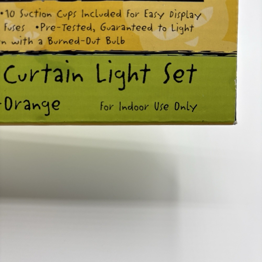 Vintage Toys R Us Halloween Indoor Curtain Lights Orange 2000 - Picture 3 of 10